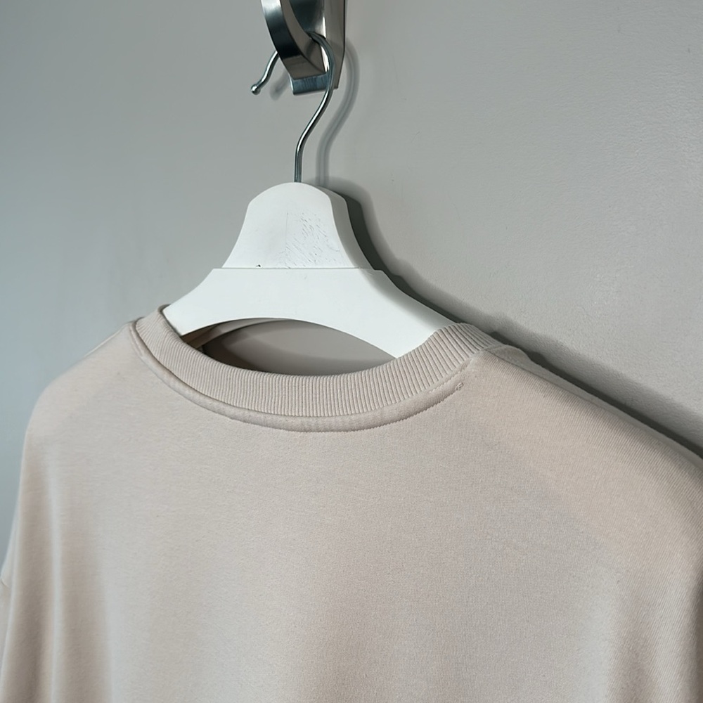 Reitmans R Essentials Cream Crew Neck Pull Over Sweatshirt - Picture 9 of 11